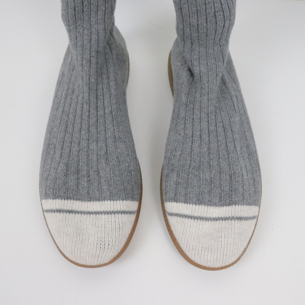 Brave Pudding Varsity Strolls Womens Sock Shoe 8 Grey Knit Sneakers - Picture 4 of 9